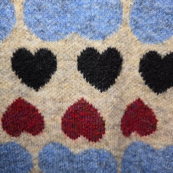Free the Roses Women's Heart Cardigan M - Picture 8 of 10